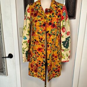 Elevenses leopardlily Anthropologie Floral Women's Jacket